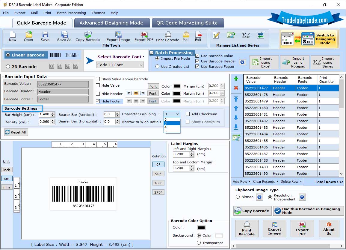 Barcode Label Maker Corporate